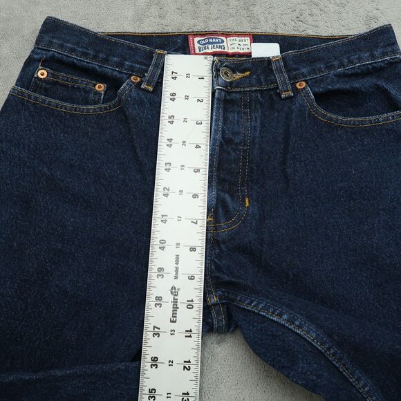 Vintage Old Navy Jeans Womens Size 8 Blue Starlite Mid Rise Straight Button Fly - Picture 7 of 16